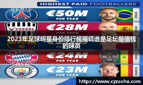 2023年足球明星身价排行榜揭晓谁是足坛最值钱的球员